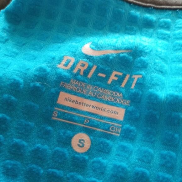 Nike Dri-Fit Blue Zip up sweater - Picture 5 of 11